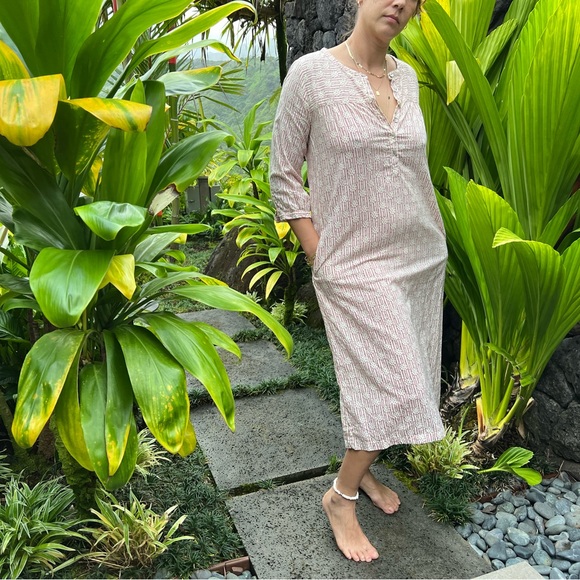 Sweet, easy soft cotton caftan - Picture 3 of 6